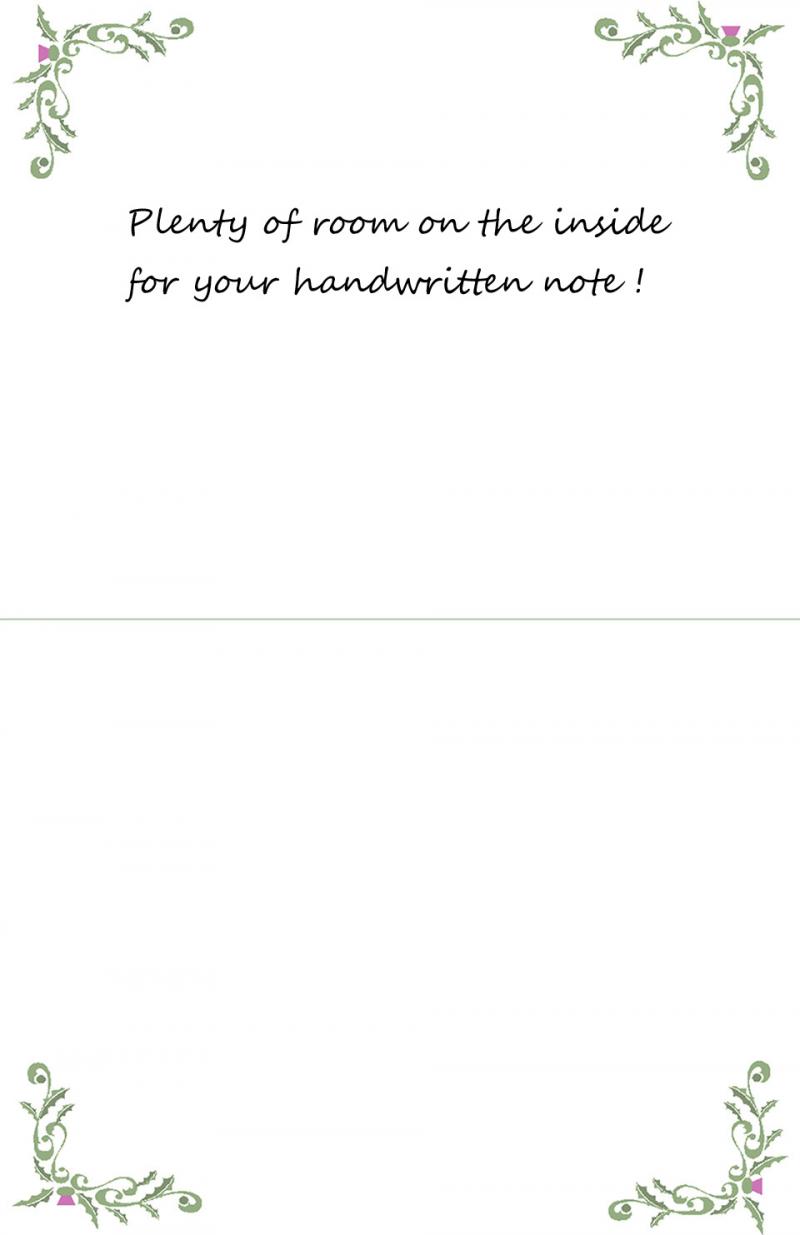 Winter Doe Note Card (inside)